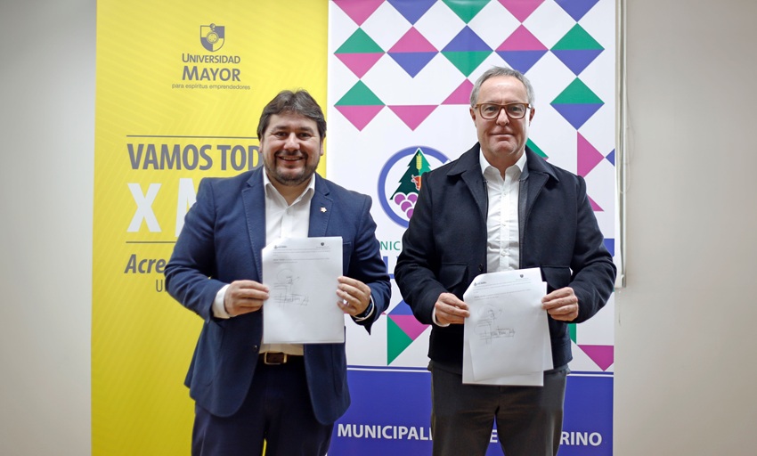 Universidad Mayor firma importante convenio con Municipalidad de Galvarino