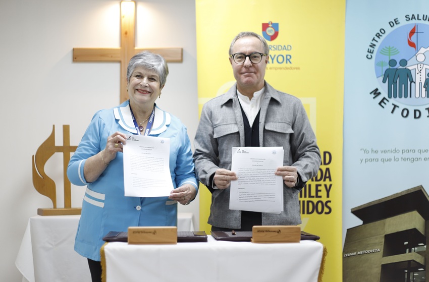Universidad Mayor y Cesfam Metodista firman significativo convenio de colaboración