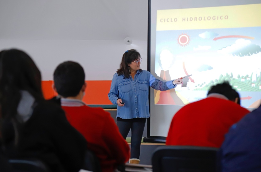 Alumnos del Liceo Bicentenario Indómito de Purén aprendieron sobre infraestructura verde