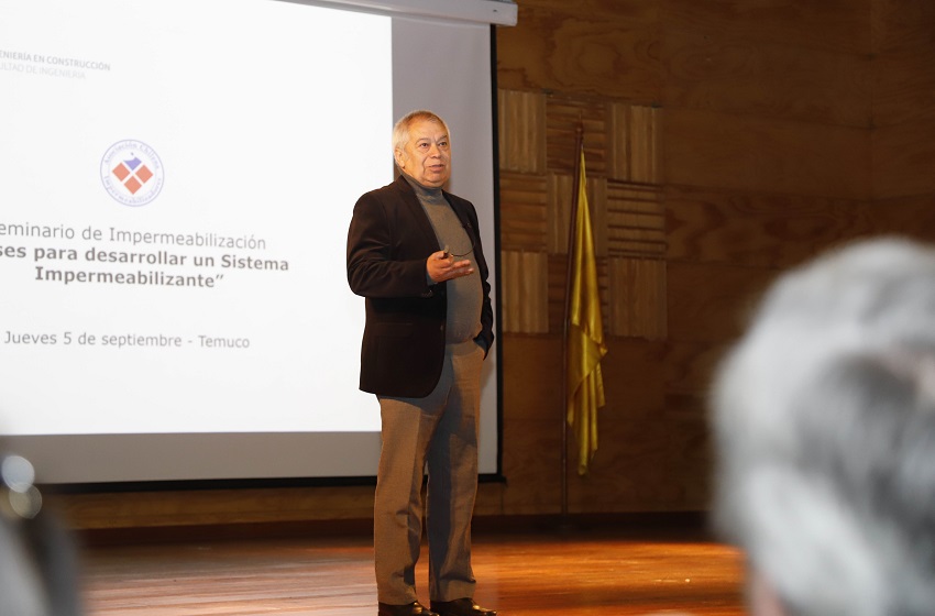 Escuela de Ingeniería en Construcción realizó exitoso seminario sobre sistemas de impermeabilización con distintos actores de la industria