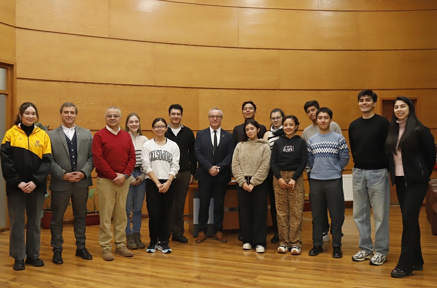 Sede Temuco recibe a estudiantes de intercambio de México, Brasil, Perú y Alemania