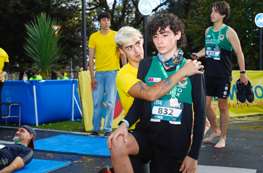 Kinesiología y Medicina U. Mayor apoyaron exitoso retorno de la Maratón de Temuco