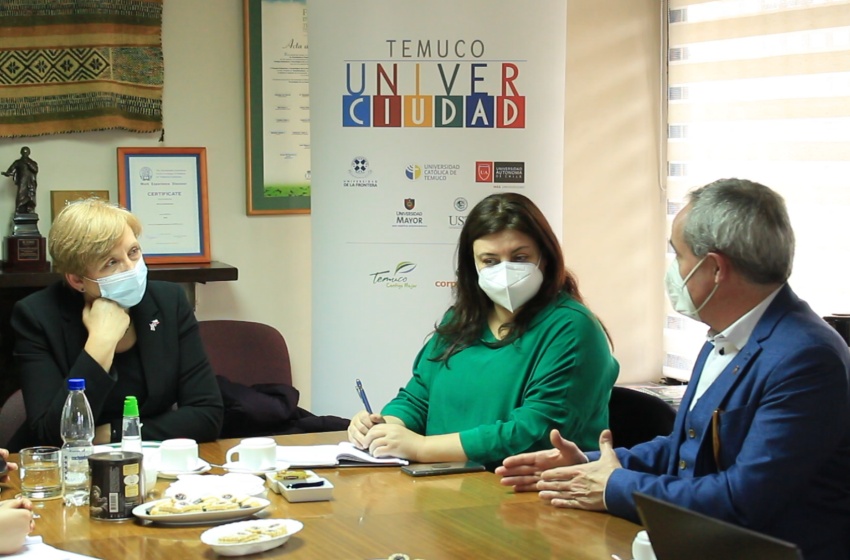 Autoridades universitarias se reunieron en La Araucanía con embajadora del Reino Unido