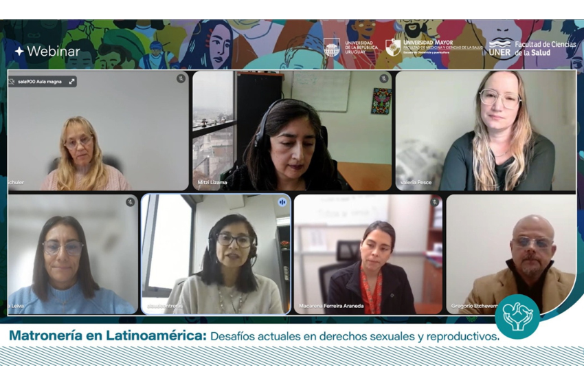 U. Mayor y UNER desarrollaron encuentro sobre matronería en derechos sexuales y reproductivos