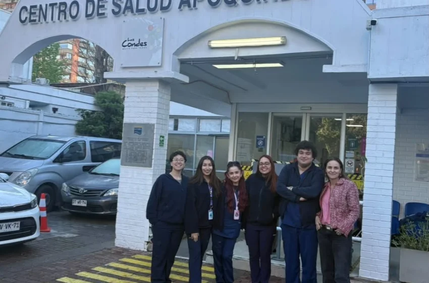 Estudiantes de Enfermería de la U. Mayor apoyaron campaña de vacunación tras aluvión en Las Condes
