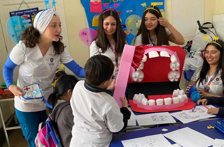 Estudiantes de Odontología realizaron jornada educativa en colegio CEDIN