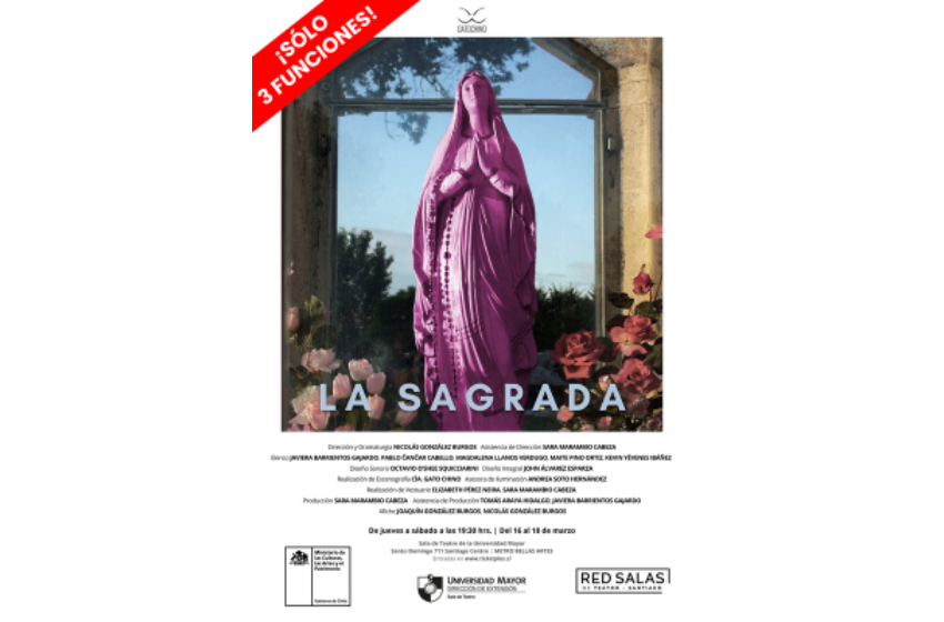 Sala de Teatro exhibirá tres obras con protagonistas femeninas durante marzo