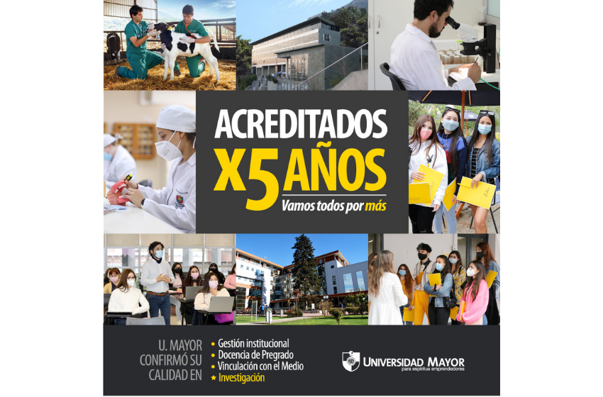 U. Mayor recibe acreditación por 5 años y suma su área de Investigación