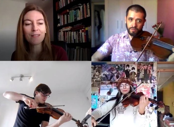 CICLO// Violinista Francisco Roa dictó la tercera Clase Magistral Internacional U. Mayor