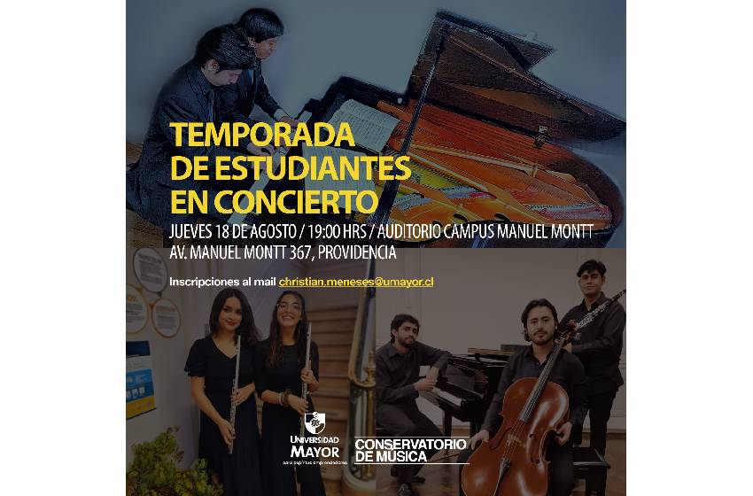 Estudiantes del Conservatorio interpretarán obras de W.A.Mozart y J.S.Bach