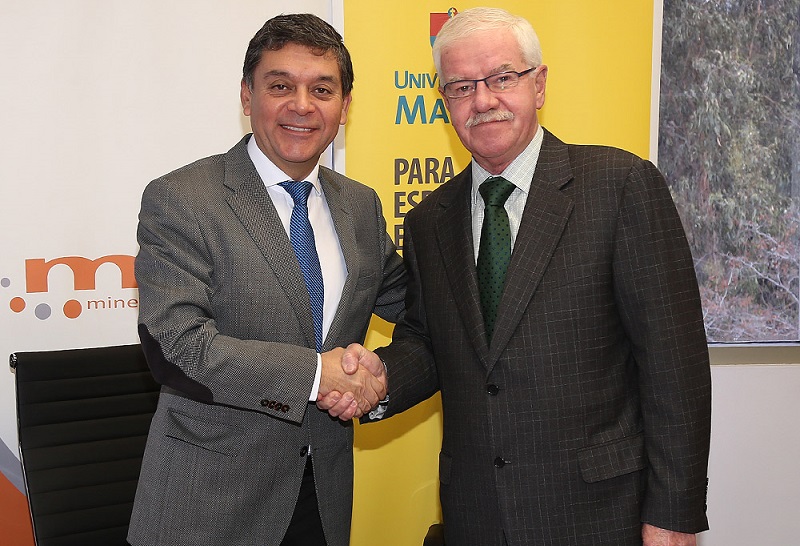 Convenio// Universidad Mayor y Minera Valle Central concretan acuerdo de colaboración sobre temas ambientales