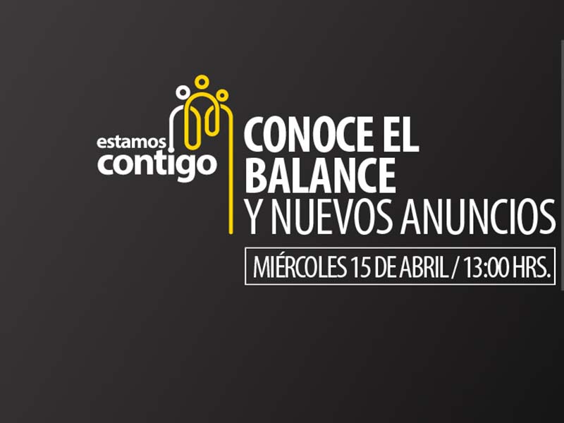 Webinar// U. Mayor presentará el balance de la campaña “Estamos contigo” y anunciará nuevas medidas del plan