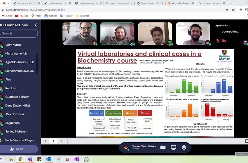 U. Mayor presenta sus proyectos de HyFlex y Laboratorios Virtuales en evento J-WEL Connections del MIT