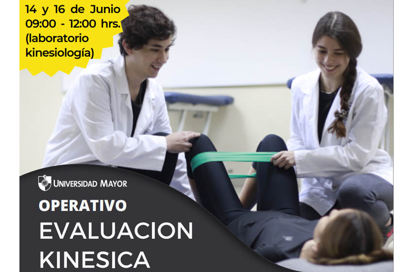 Kinesiología realizará operativo gratuito de Evaluación Músculo Esquelética en Huechuraba