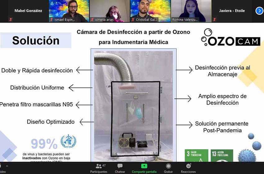 Conoce la historia de “OzoCam”, el proyecto de estudiantes U. Mayor que busca contribuir a la lucha contra el covid