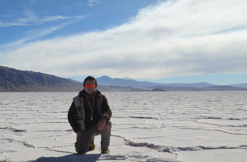 Estudiante de Magíster en Teledetección realizó campaña de muestreo en Salares del norte de Argentina