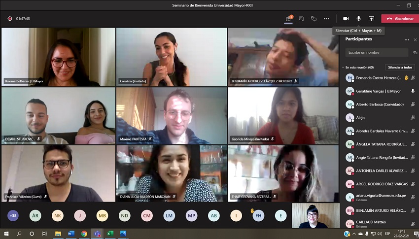 83 estudiantes extranjeros se sumarán virtualmente a la U. Mayor
