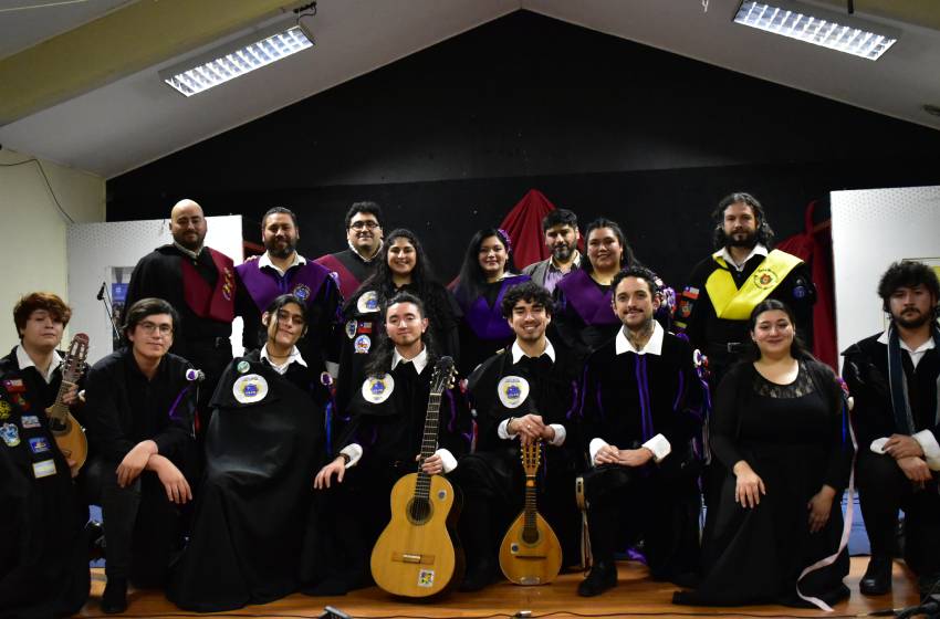 Tuna Universitaria representó a la U. Mayor en gala nacional realizada en Pitrufquén