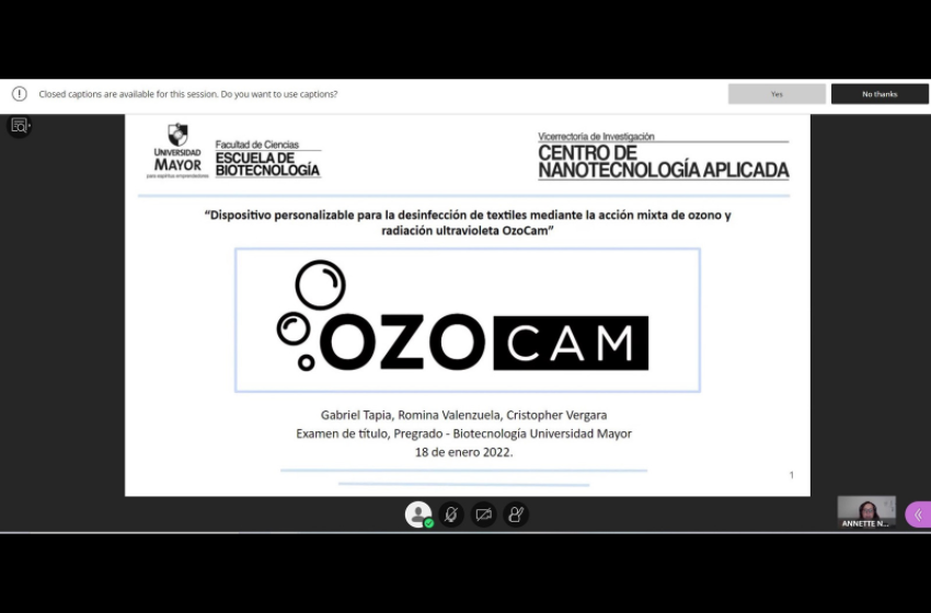 Estudiantes de Biotecnología rinden la primera tesis de Gestión con su proyecto Ozocam